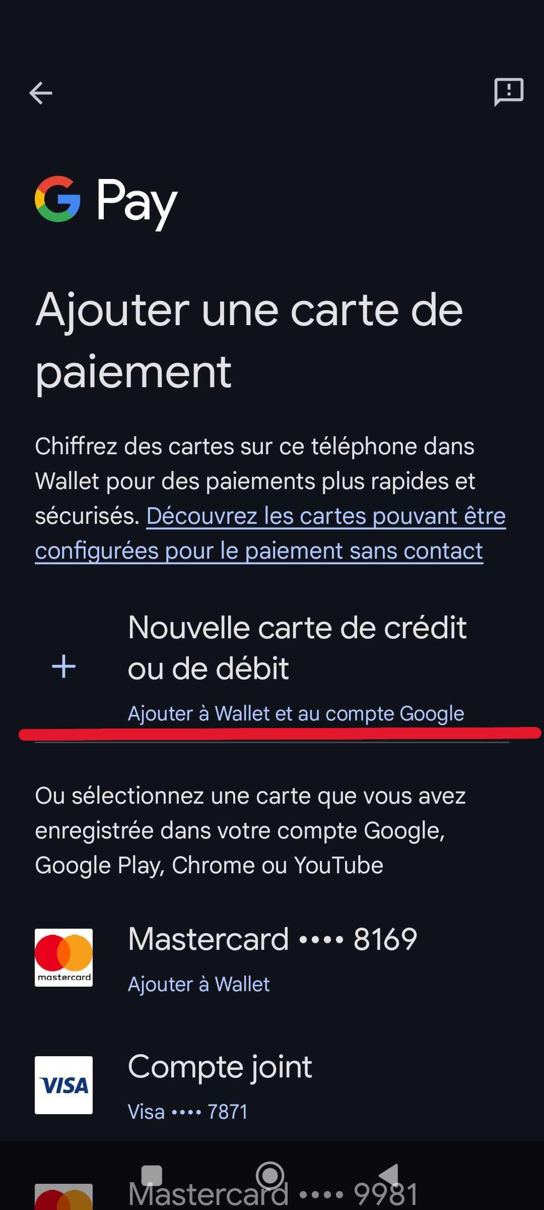 Nouvelle carte de crédit ou de débit.JPG