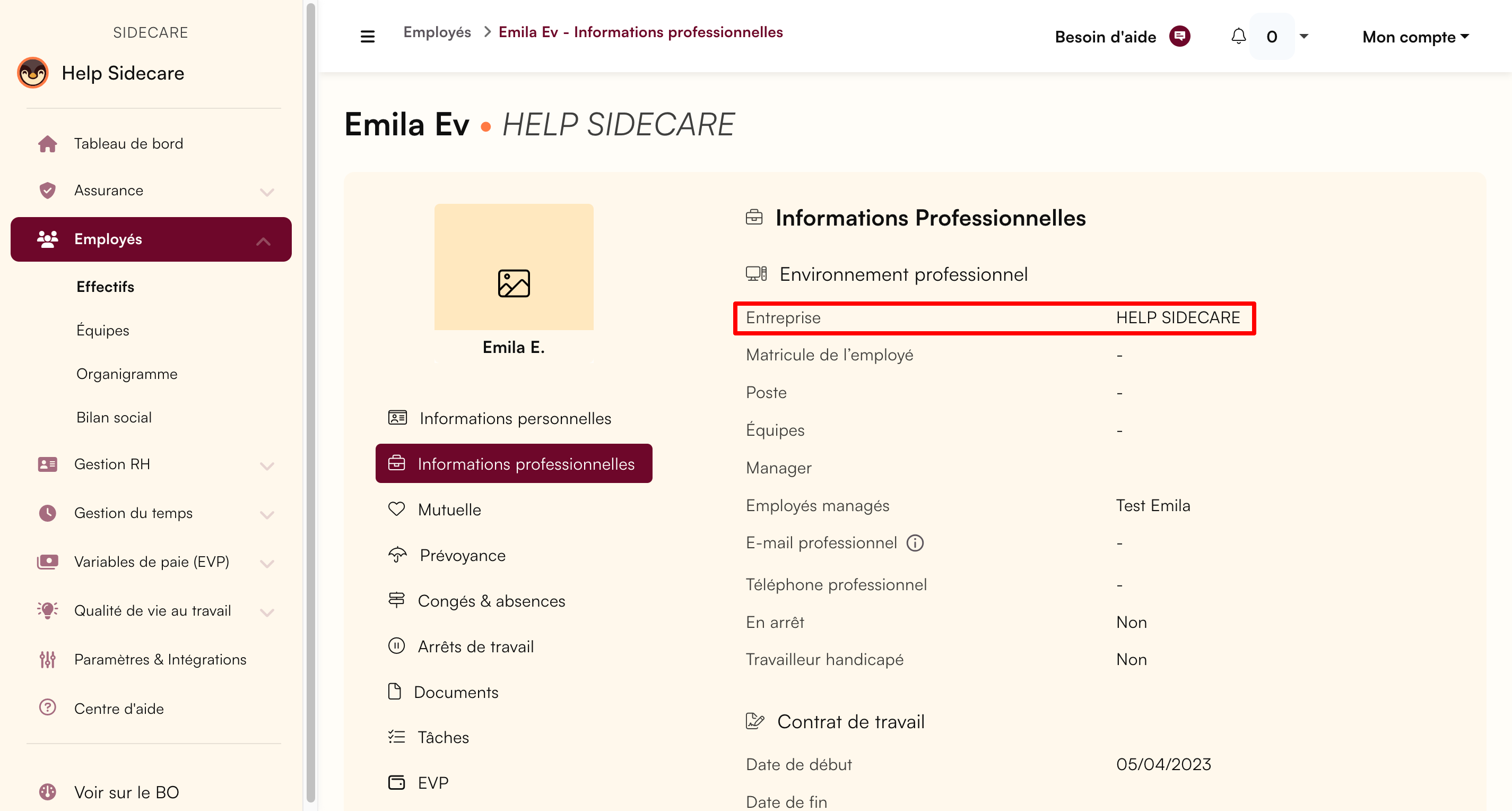 Employé