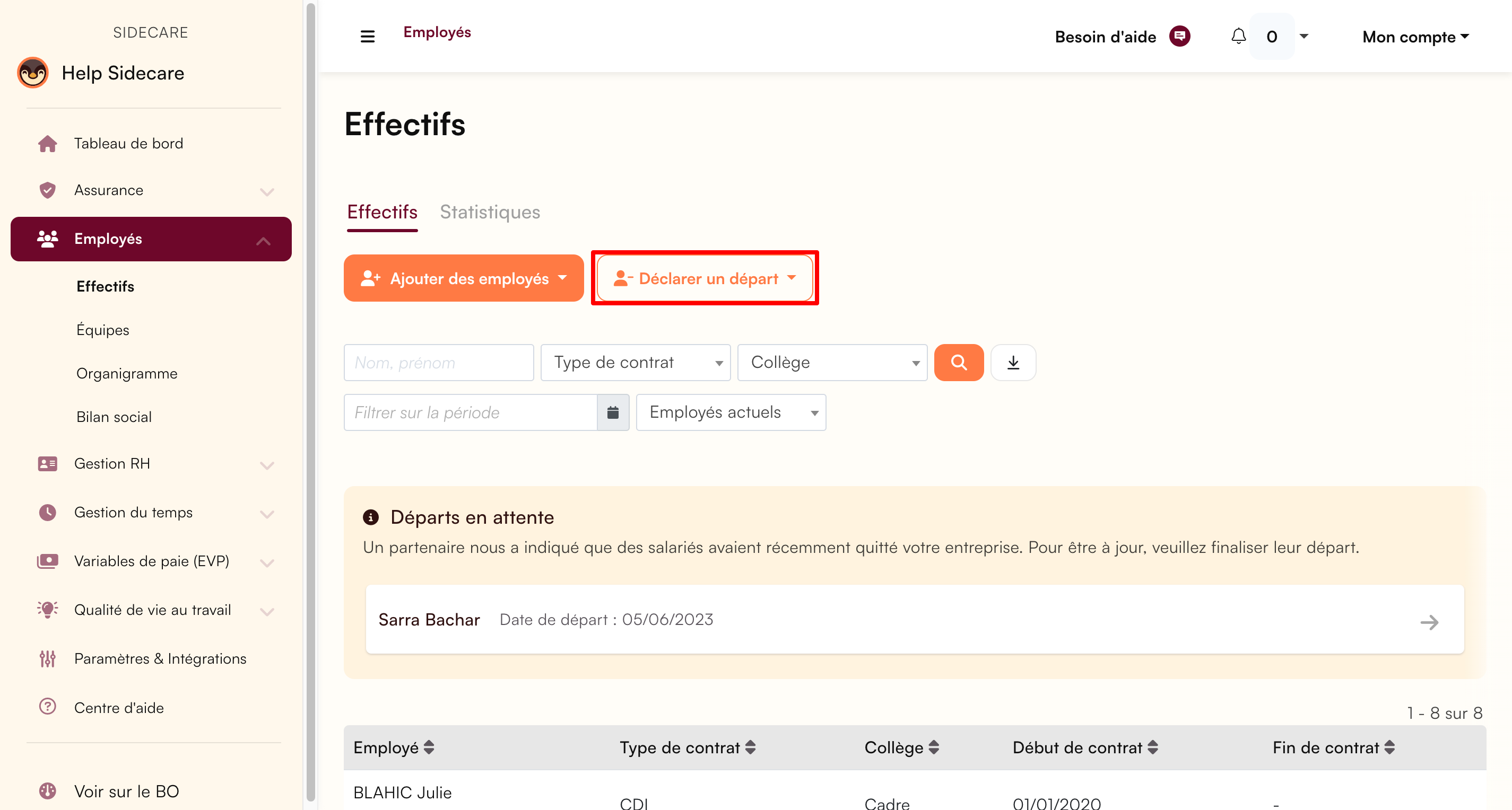 Effectifs